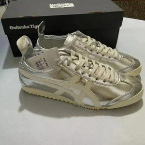 Women Onitsuka Tiger Mexico 66 Silver Off White Sneaker
